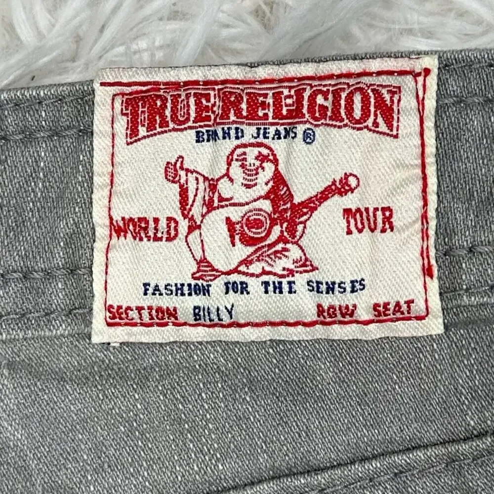 True Religion Men’s Billy Bootcut Jeans Size 32x29 - Grey